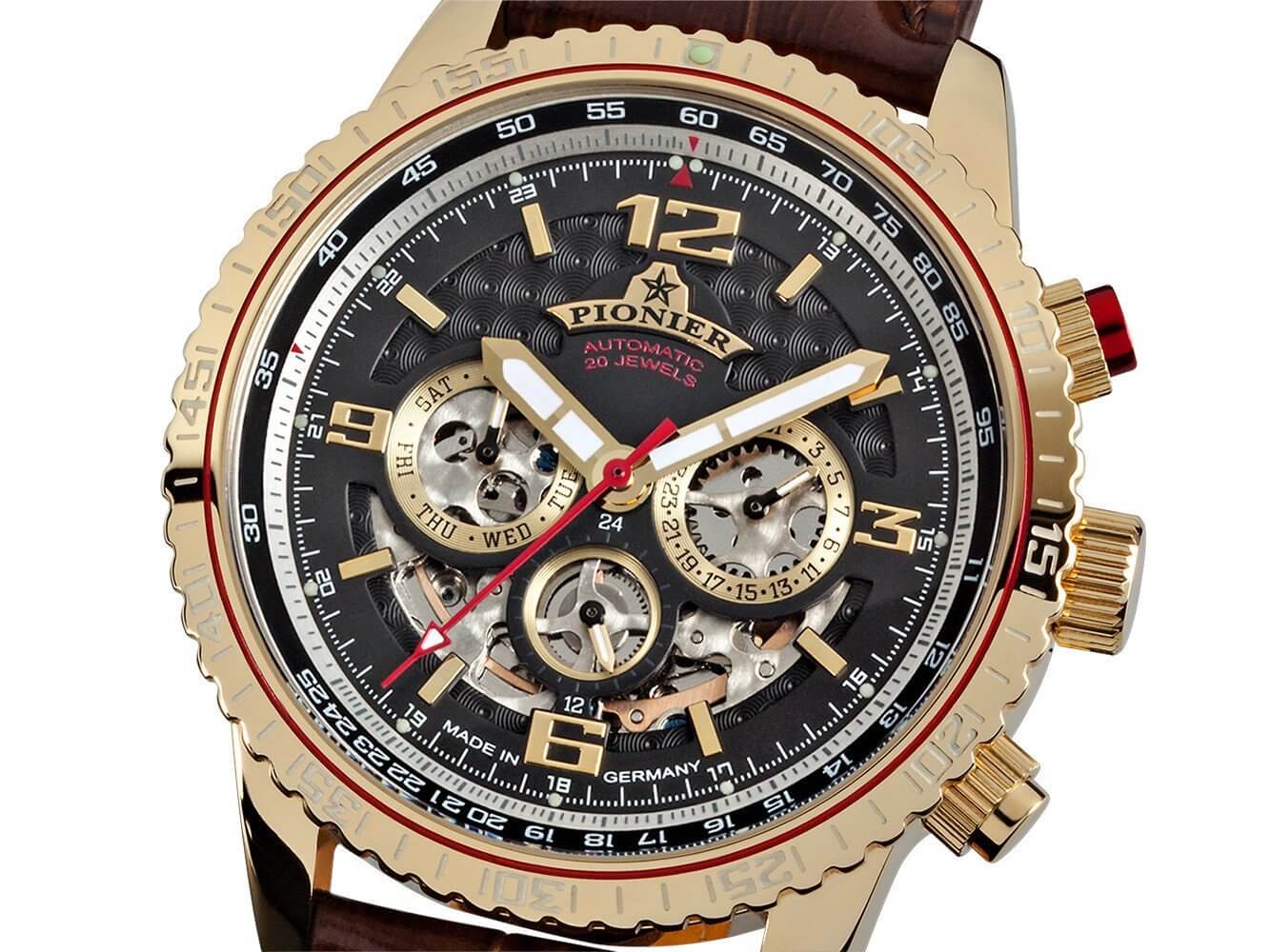 Automatic Barbados by Pionier Germany GM-509-3 | Gold |