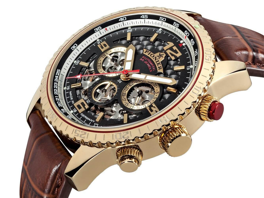 Automatic Barbados by Pionier Germany GM-509-3 | Gold |